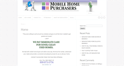 Desktop Screenshot of mobilehomepurchasers.com