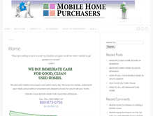 Tablet Screenshot of mobilehomepurchasers.com